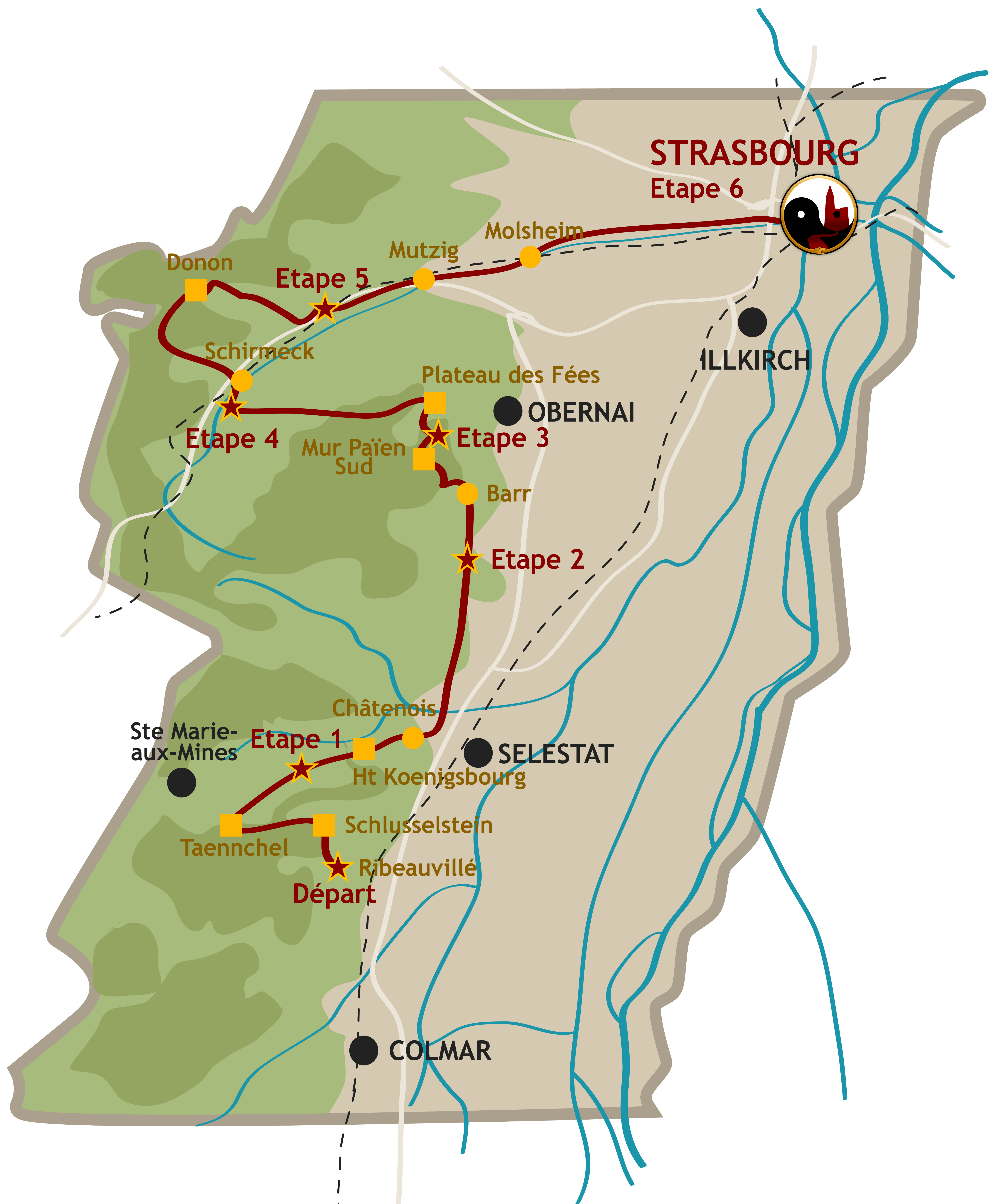 Carte du parcours